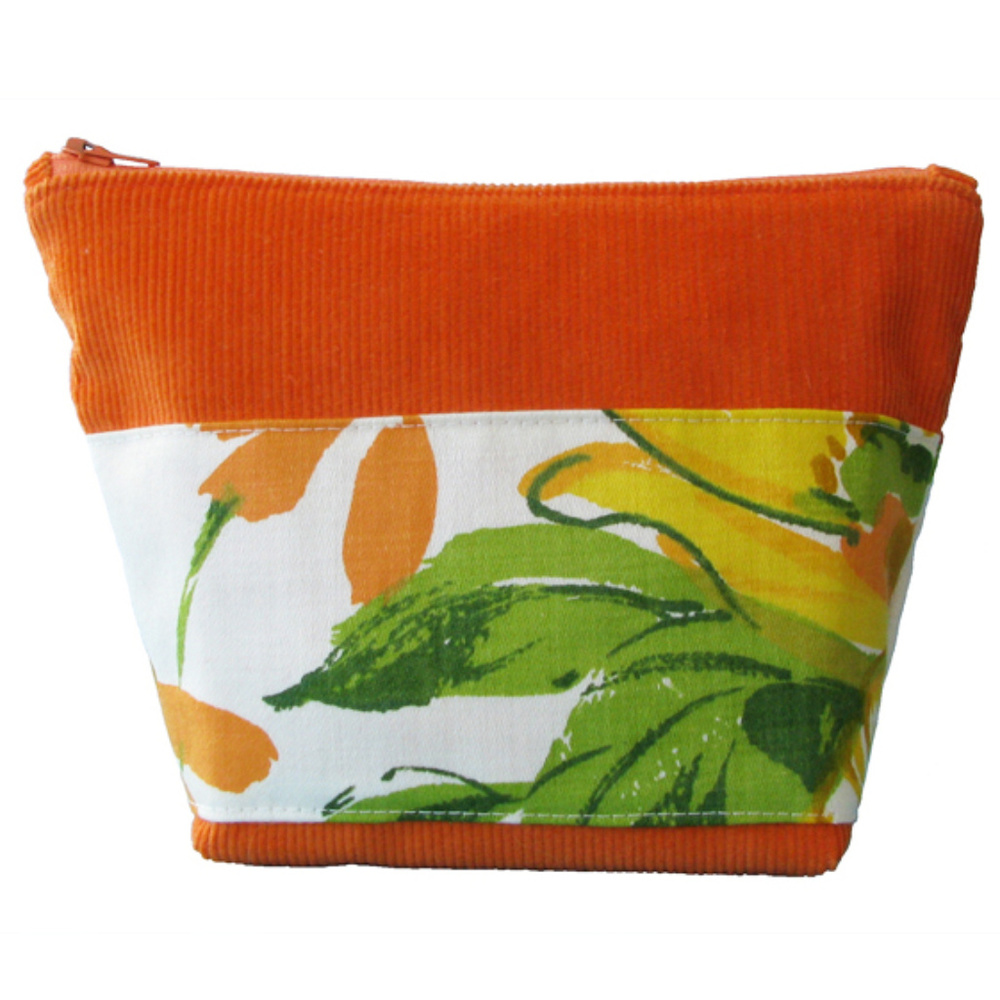 Orange Cosmetic Purse